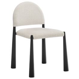 Hayley Upholstered Fabric Dining Side Chair by Modway - White