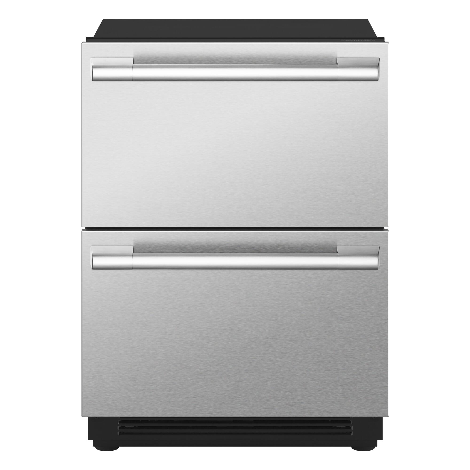 Front. SKS - 24 in Wide 3.4 Cu. Ft. Built-in Undercounter Convertible Refrigerator/Freezer Drawers - Custom Panel Ready.