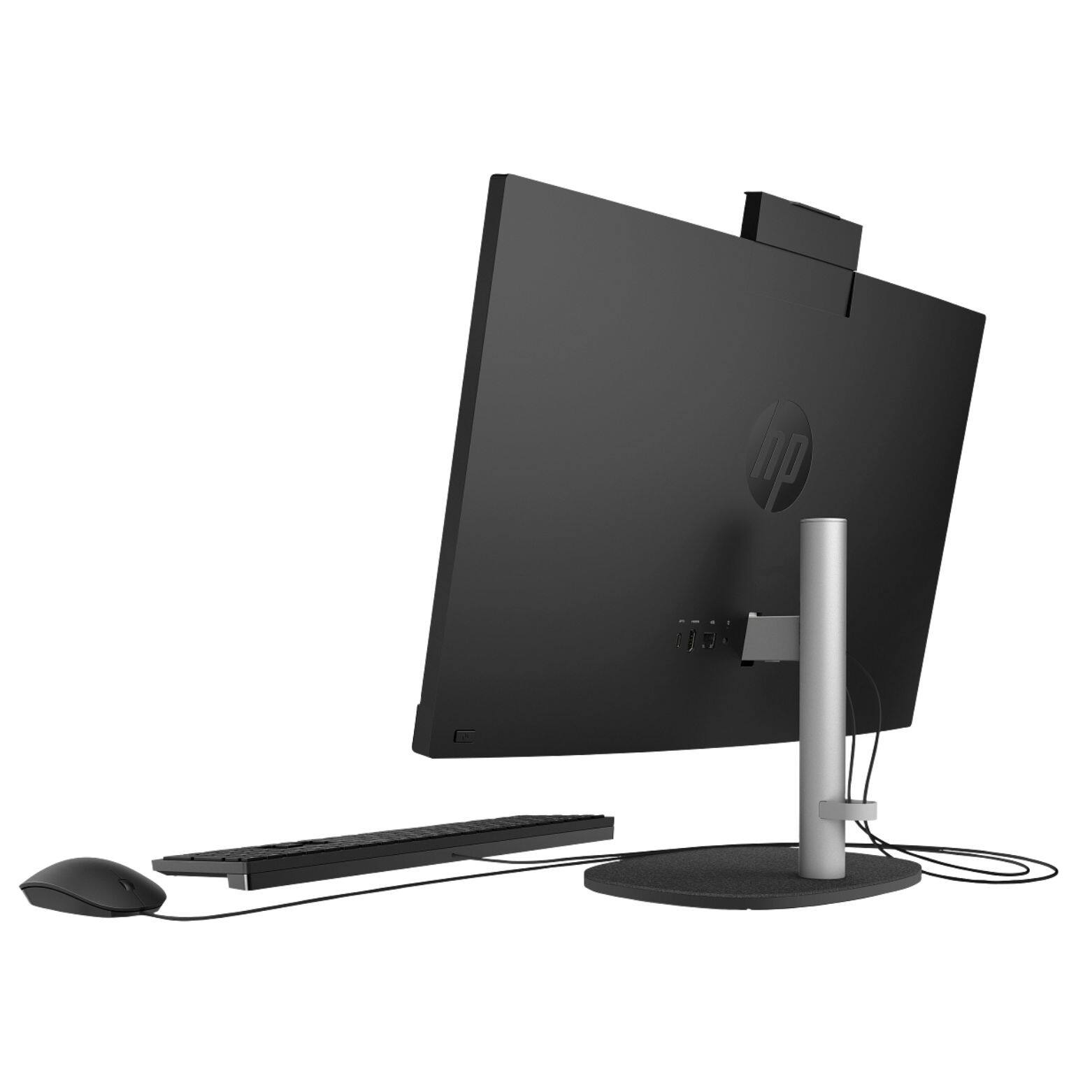 Alt View 2. HP - 24-CR1000I 23.8" FHD IPS Intel Ultra 5 125U 1.3 GHz 8GB DDR5 512GB SSD Intel Graphics Windows 11 Home All-in-One Desktop - Black.