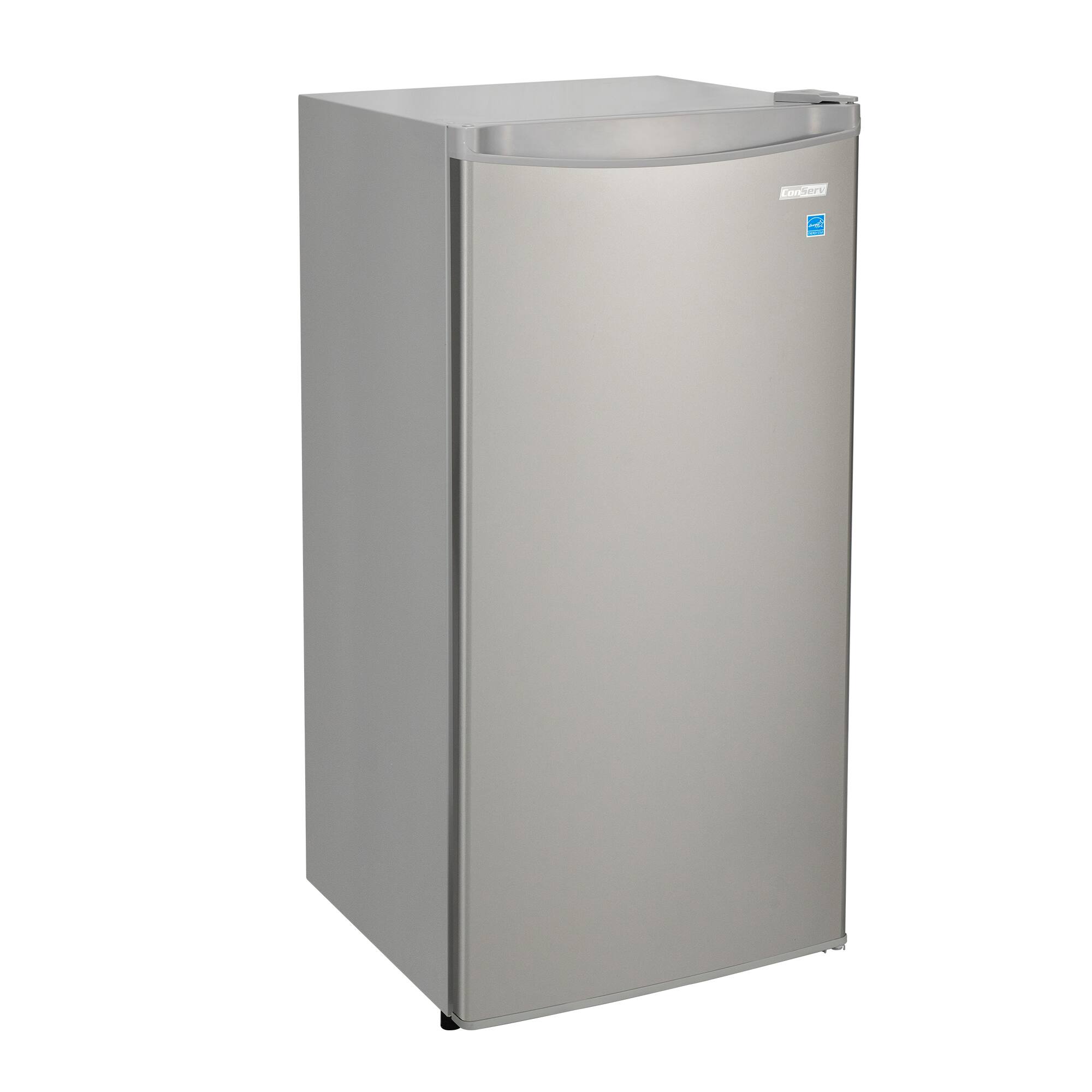 Angle. Conserv - Conserv 4.3 cf Garage Ready Compact Upright Freezer Convertible Refrigerator REVERSIBLE DOOR 110V Energy Star - Stainless.