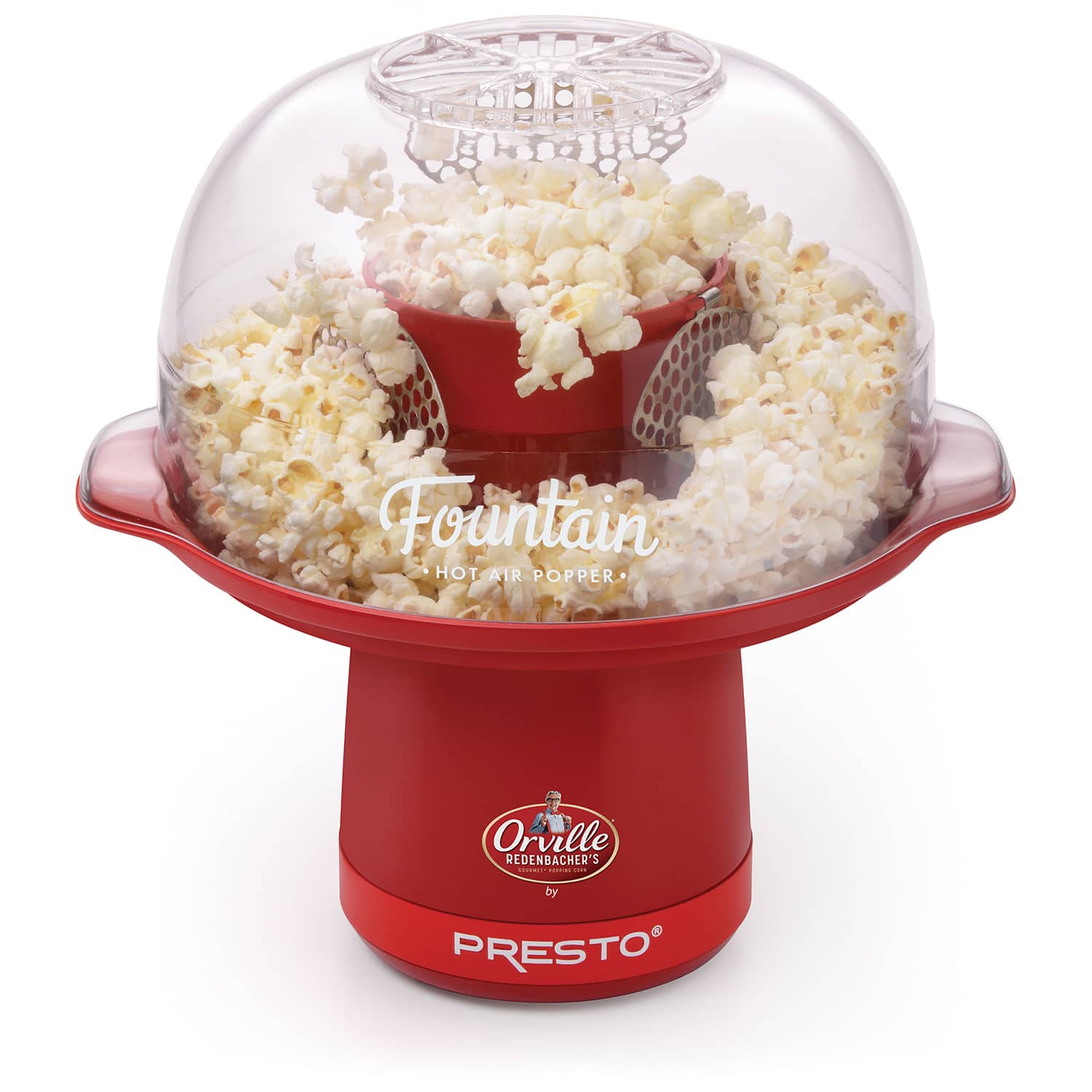 Presto - Gloss 20 cups Air Popcorn Machine - Red