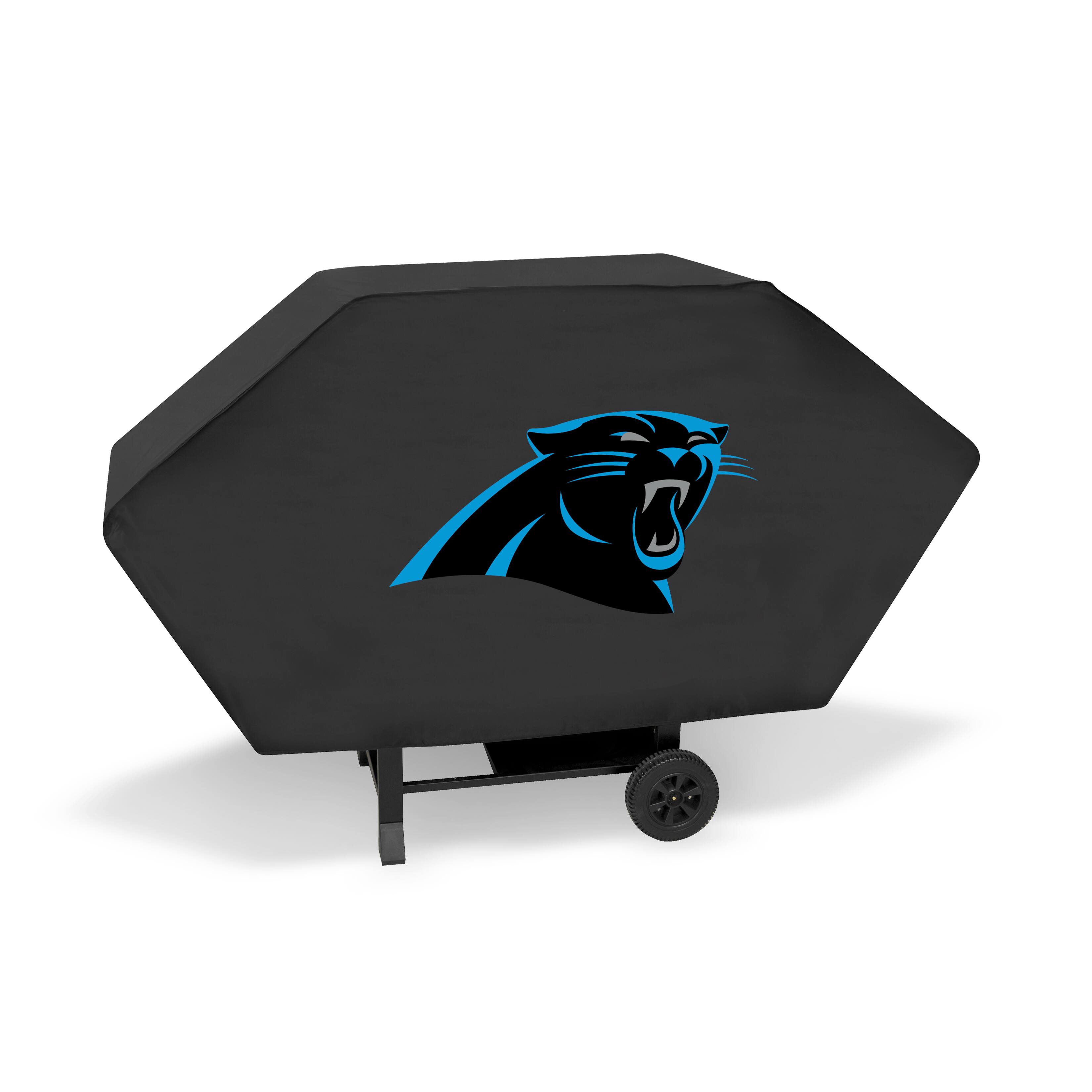 Front. Rico Industries - Carolina Football Panthers Executive Heavy Duty BBQ Barbeque Grill Cover - Multi.