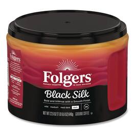 Folgers - 22.6 oz. Canister Black Silk Coffee