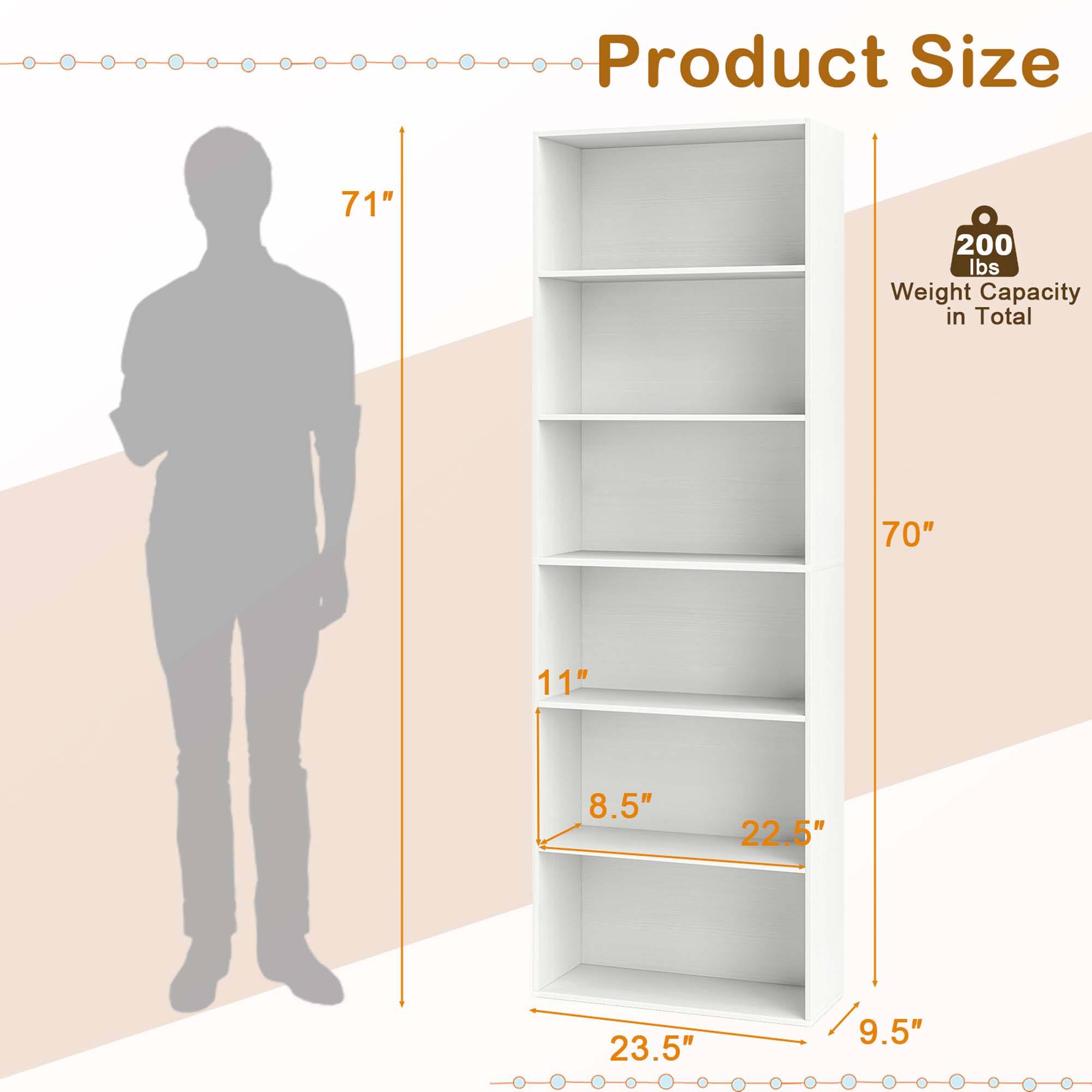 Product Size: 71" 200 lbs Weight Capacity in Total: 70" 11" 8.5" 22.5" 23.5" 9.5"