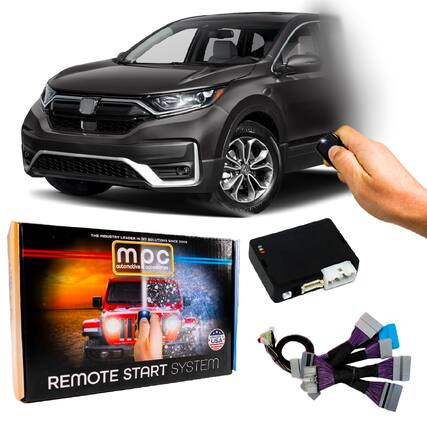 Sure, here is the corrected and grouped text from the image:
---
**MPC Automotive Accessories**
**THE INDUSTRY LEADER IN DIY SOLUTIONS SINCE 2003**
**REMOTE START SYSTEM**
**USA MADE**
---
This text is from the packaging and the product description.