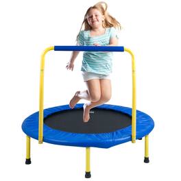 VEVOR - 3FT Trampoline for Kids, 36" Trampolines Indoor/Outdoor Trampoline for Toddlers, Foldable Mini Baby Trampoline - Blue