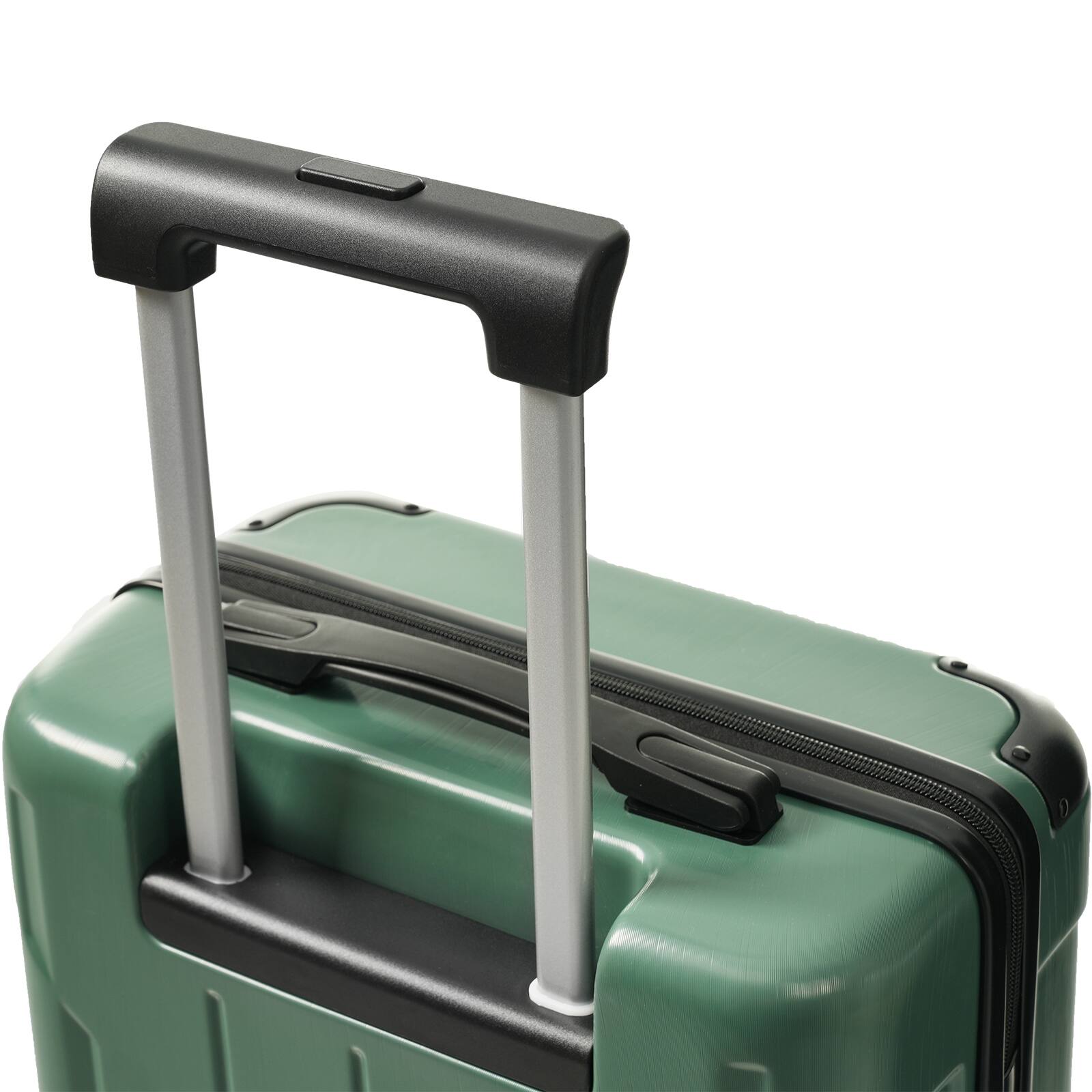 Alt View 6. Loheer - Loheer 20-Inch Hardshell Carry-On Luggage, Lightweight ABS Suitcase with Spinner Wheels and TSA Lock, Green - Blackish Green.