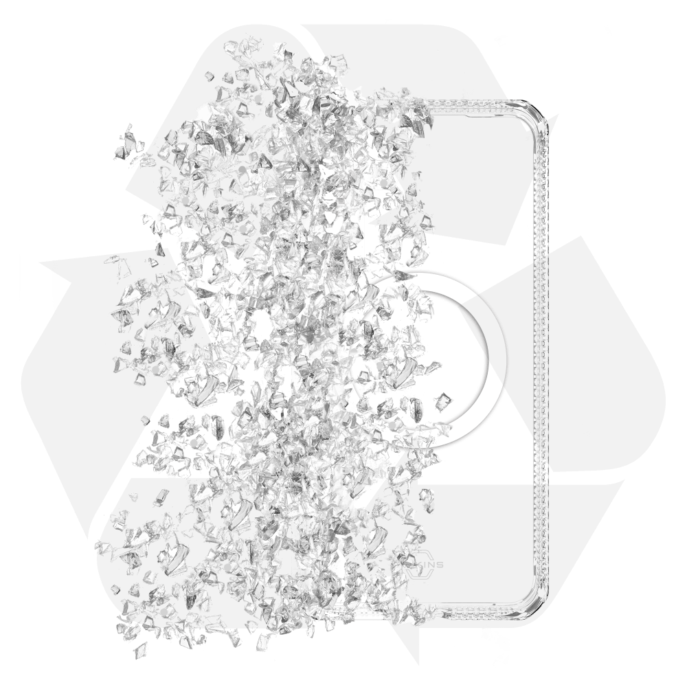 Alt View 4. Itskins - ITSKINS Hybrid_R // Clear Series Magnetic Case for Samsung Galaxy (S25+) - Clear - Clear.
