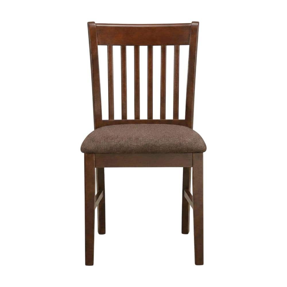 FurniFact - Wood Round Pedestal Dining Table & Chairs 5-Piece Set - Mahogany price history on PriceWatchPro