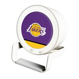 Keyscaper - Los Angeles Lakers Endzone Design Night Light Wireless Charger And Bluetooth Speaker - Multicolor