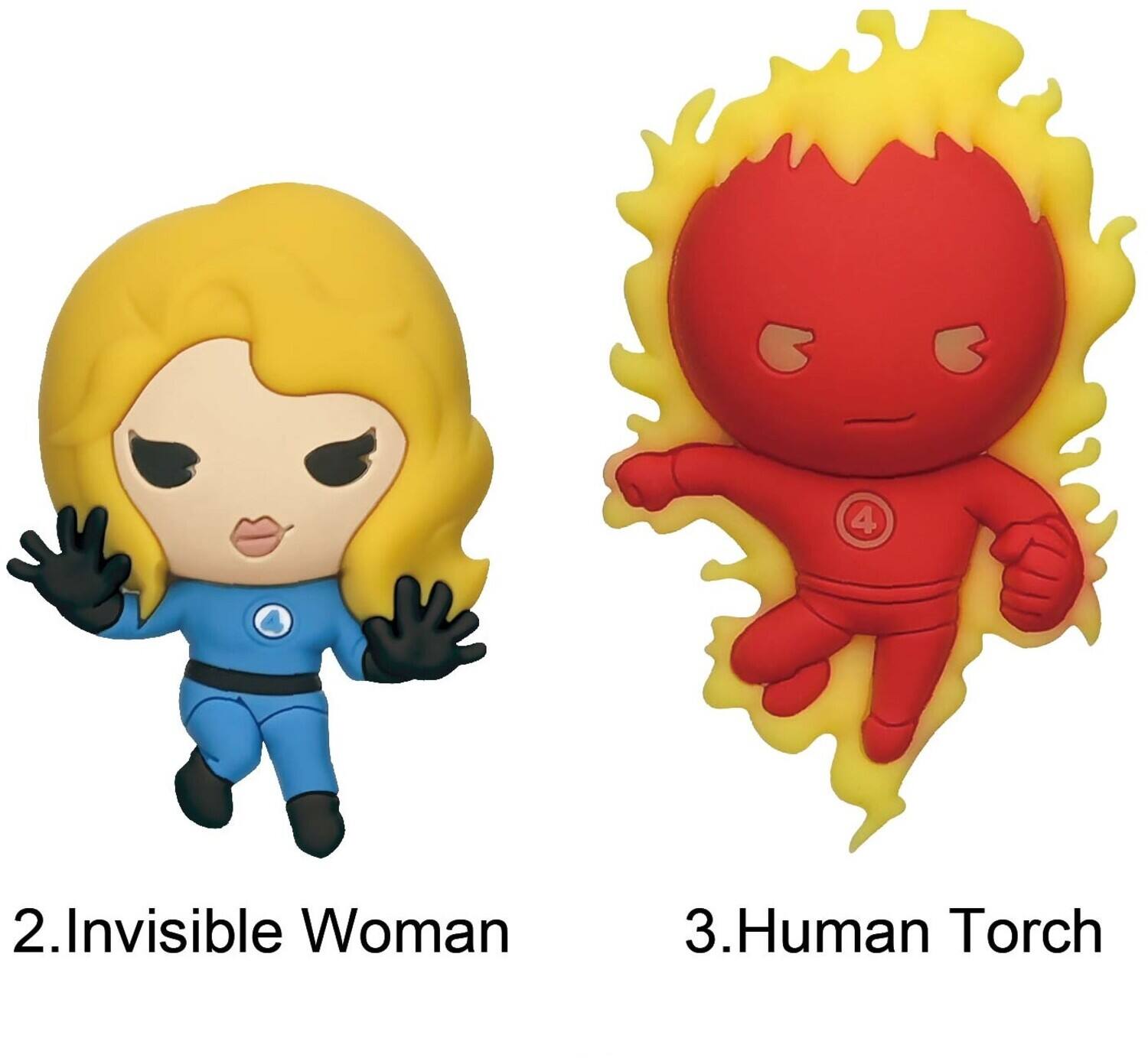 2. Invisible Woman  
3. Human Torch