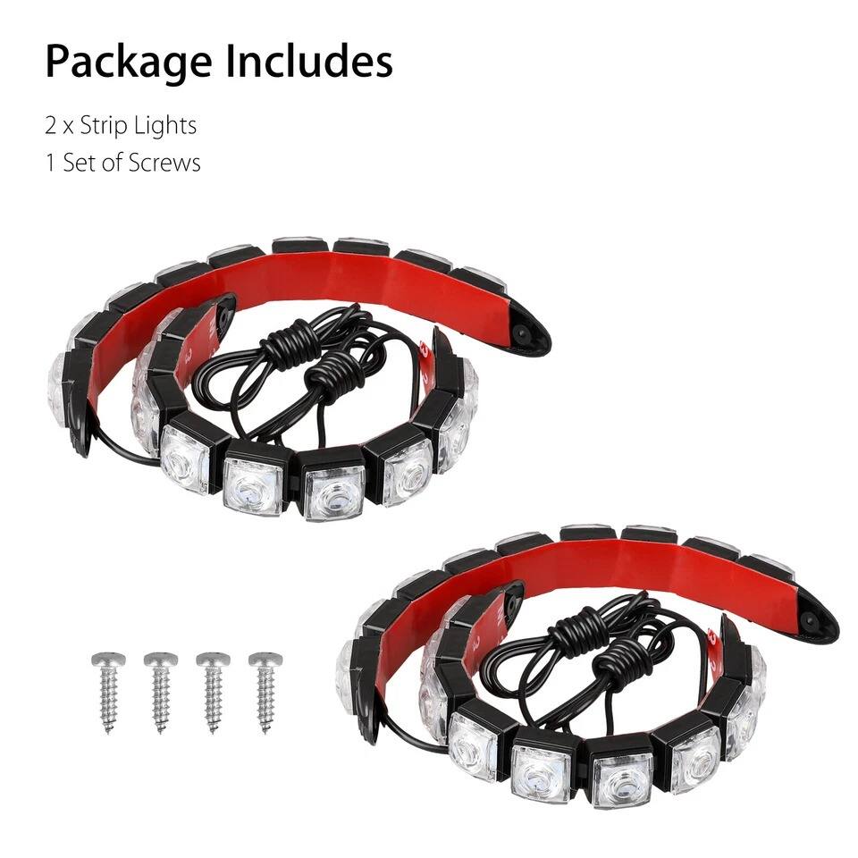 Package Includes

2 x Strip Lights  
1 Set of Screws