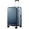 LUGGEX - 24 Inch Hardside Zipperless PC Luggage 8010S Aluminum Frame - ZX-Core - Blue