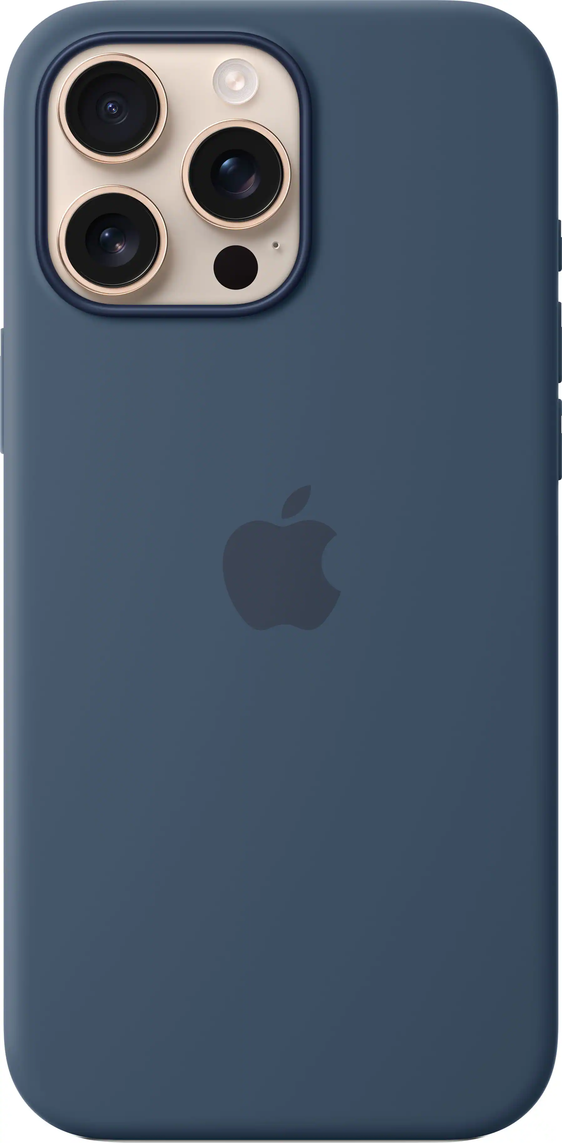 Apple - iPhone 16 Pro Max Silicone Case with MagSafe - Denim