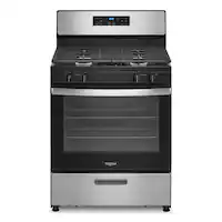 Whirlpool - 5.1 Cu. Ft. Freestanding Gas Range with Broiler Drawer - Stainless Steel - Front_Zoom