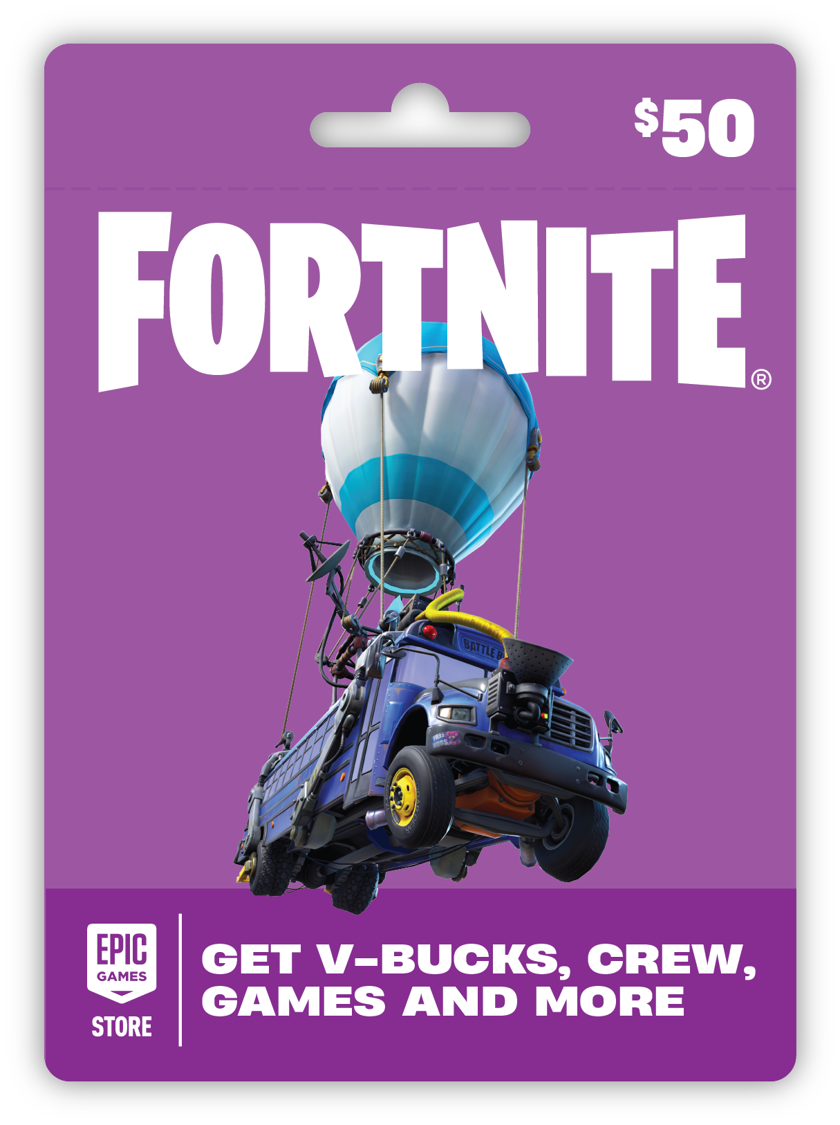 $50 Gift Card - Powered by the Epic Games Store - Front_Zoom