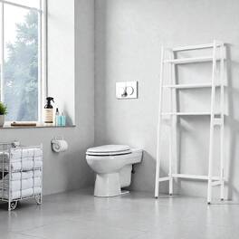 Hivvago - 3-Tier Over-Toilet Bathroom Storage Rack with Adjustable Lower Bar - White