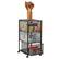 Alt View 11. Mind Reader - Cart with Drawers, Laundry Organizer, Storage, Rolling, Bathroom, Kitchen, Metal Mesh, 11"L x 14"W x 25"H - Black.