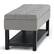 Alt View 17. Simpli Home - Saxon 44 inch Wide Traditional Rectangle Storage Ottoman Bench - Dove Gray.