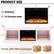 PRODUCT SIZE
1. Fireplace
- Width: 24"
- Height: 17.5"
- Depth: 16.4"
2. TV Console table
- Width: 21.84"
- Height: 20.28"
- Depth: 17.5"
Come with TWO packages