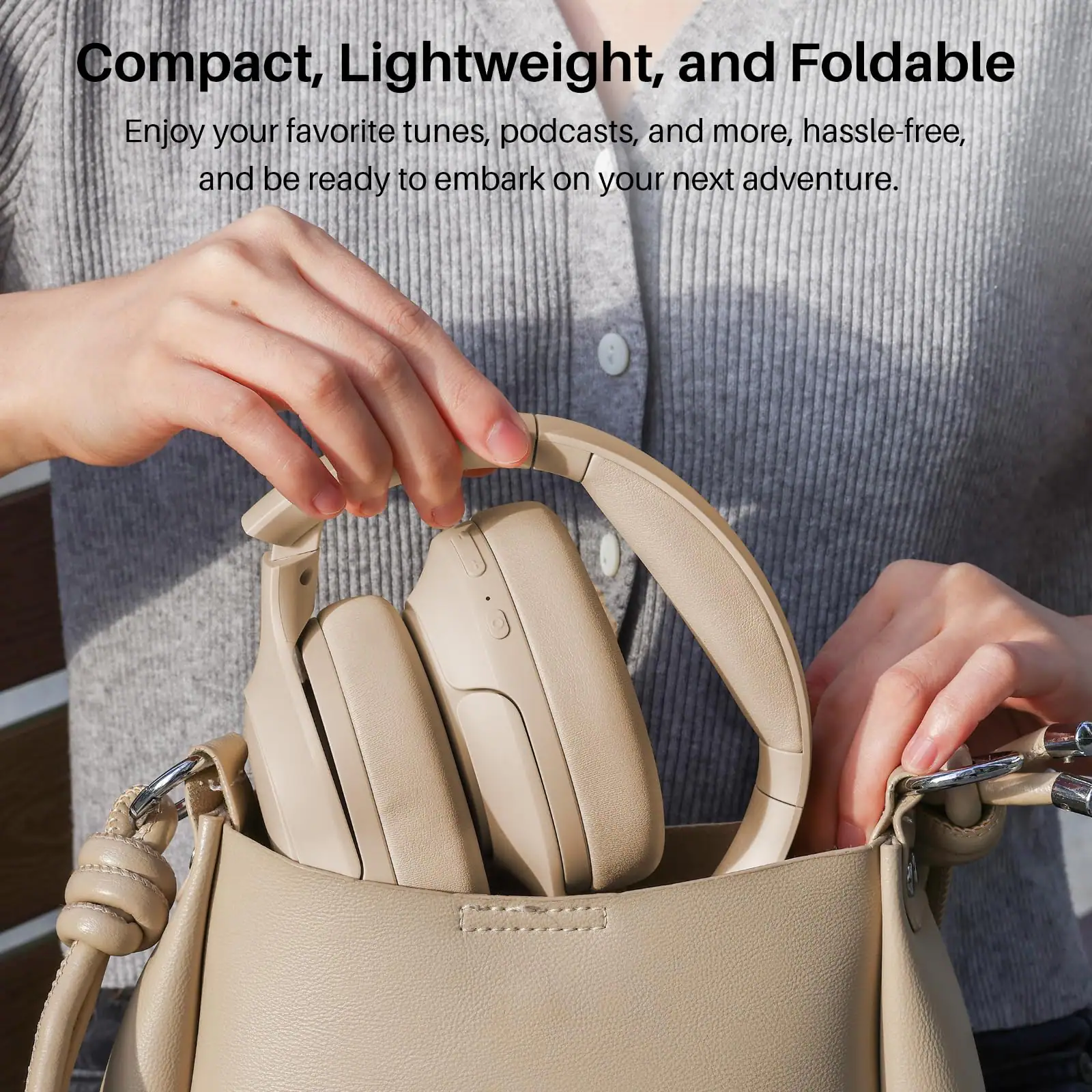 Compact, Lightweight, and Foldable
Enjoy your favorite tunes, podcasts, and more, hassle-free, and be ready to embark on your next adventure.