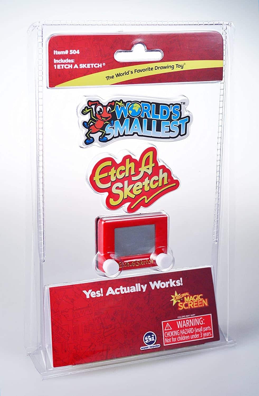 Super Impulse - Worlds Smallest Etch-A-Sketch Game - Red