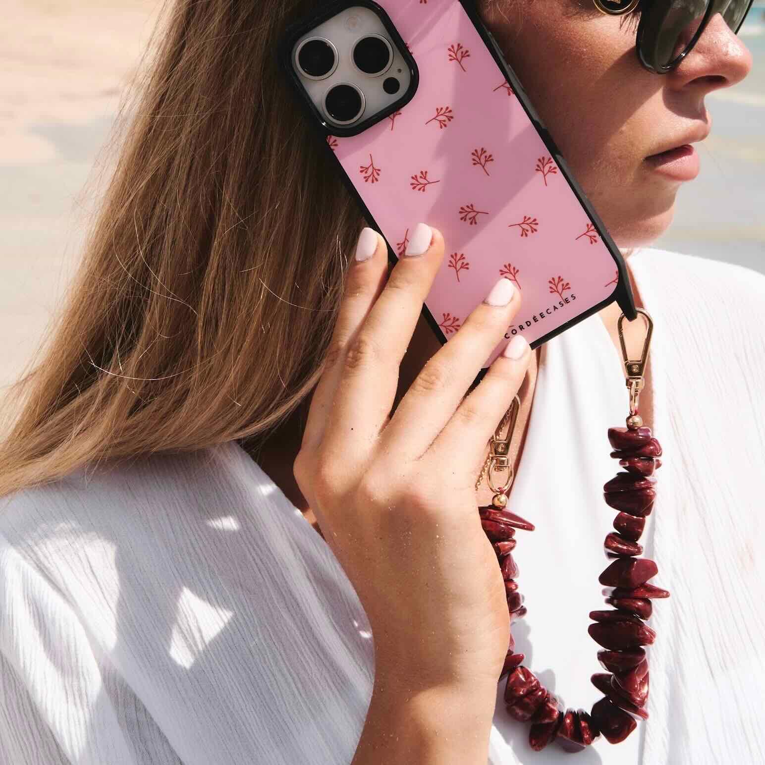 Alt View 2. Cordée Cases - Coral Cove Phone Chain Set - Red.