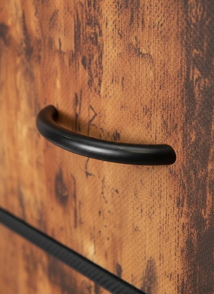 Left. AOITUN - Drawer Fabric Dresser for Bedroom, Chest of Drawer Organizer Storage Cabinet for Closet, Entryway, Rust Brown - Steel.