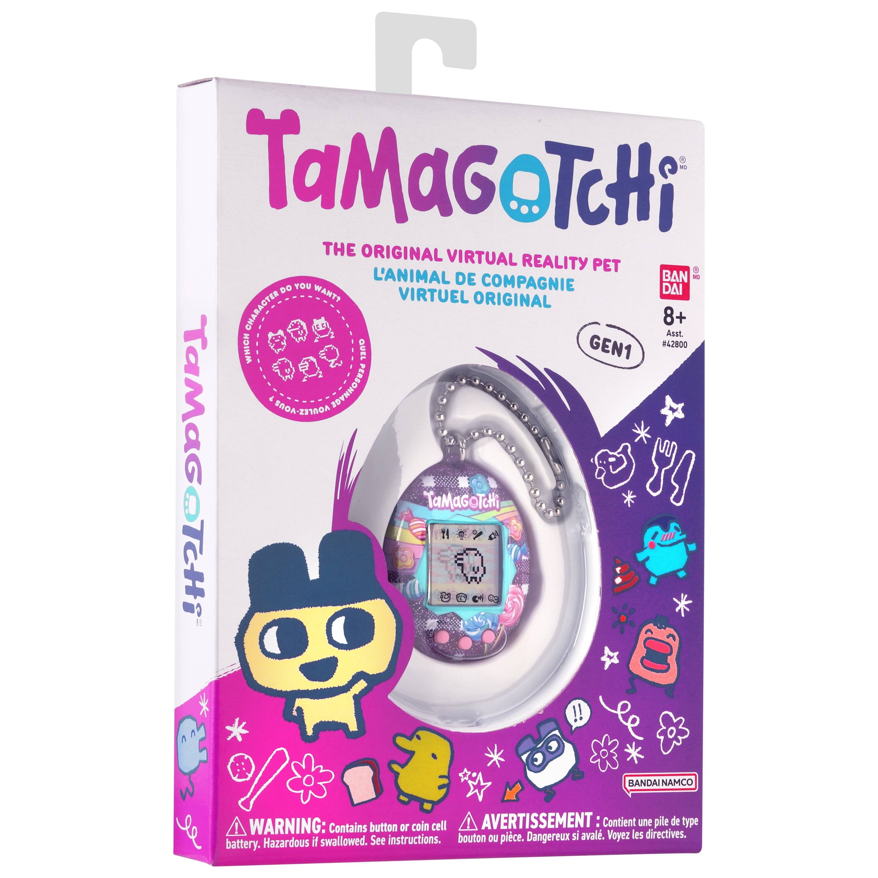 - TaMaGoTCHi THE ORIGINAL VIRTUAL REALITY PET L'ANIMAL DE COMPAGNIE VIRTUEL ORIGINAL 8+ Asst WHICH GEN1 #4,2800 QUEL TaMaG ERA-Z310OA PERSONNAGE 1 TaMaGOTCHi THi V !! BANDAI NAMCO WARNING: Contains button or coin cell battery. Hazardous if swallowed. See instructions. AVERTISSEMENT: Contient une pile de type bouton ou pièce. Dangereux si avalé. Voyez les directives.