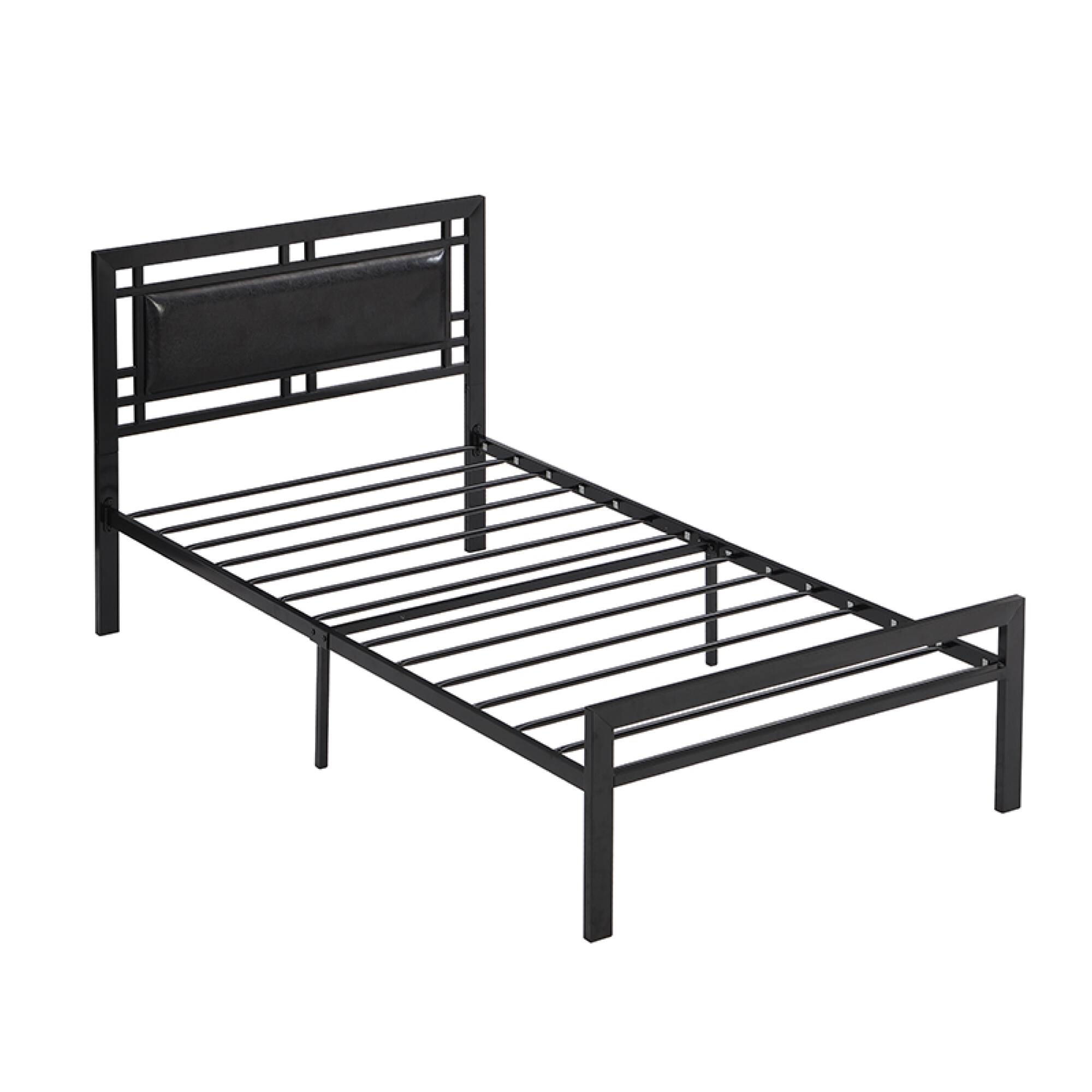 Alt View 1. GOODSILO - Twin Size Metal Bed Frame with Sturdy Steel Construction for Enhanced Durability and Stability - Black.