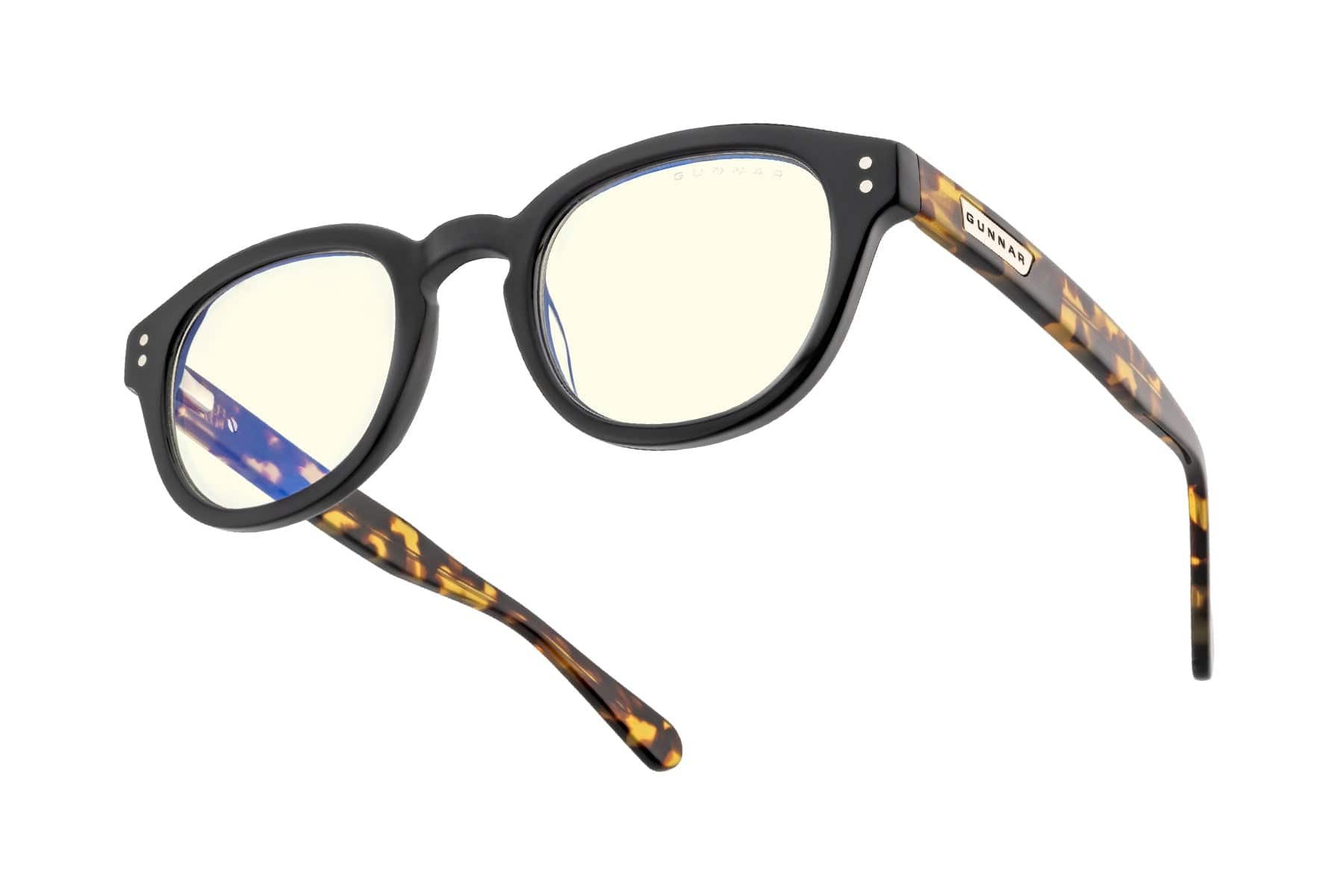 GUNNAR - Computer Glasses - Emery, Onyx/Jasper, Clear Lens - Blue Light Blocking, Relieve Dry Eye, Anti Glare - Onyx Jasper