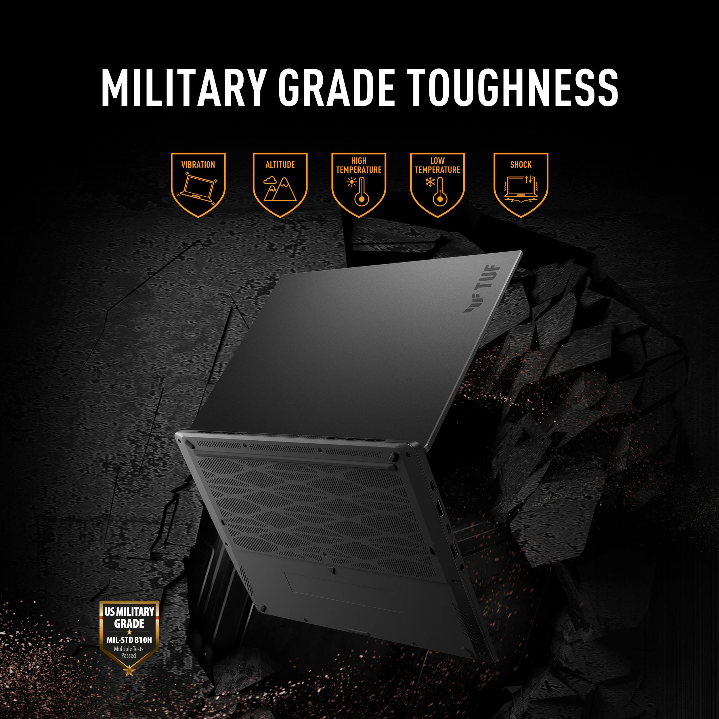 MILITARY GRADE TOUGHNESS

VIBRATION  
ALTITUDE  
HIGH TEMPERATURE  
LOW TEMPERATURE  
SHOCK  

US MILITARY GRADE  
MIL-STD 810H  

Multiple iis  
Fauuni