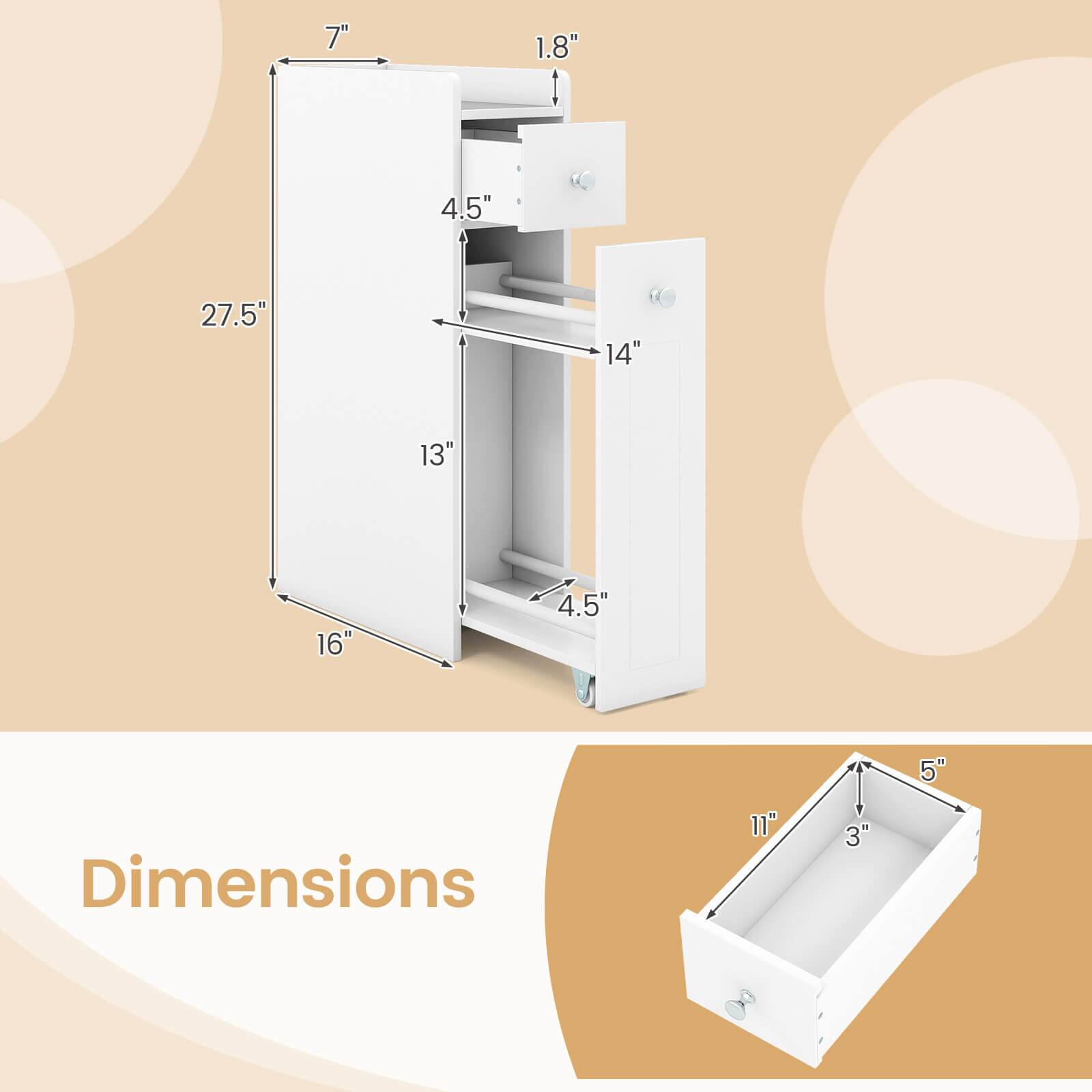 7" x 1.8" x 4.5" x 27.5" x 14" x 13" x 4.5" x 5"  
Dimensions: 11" x 3" x 8"