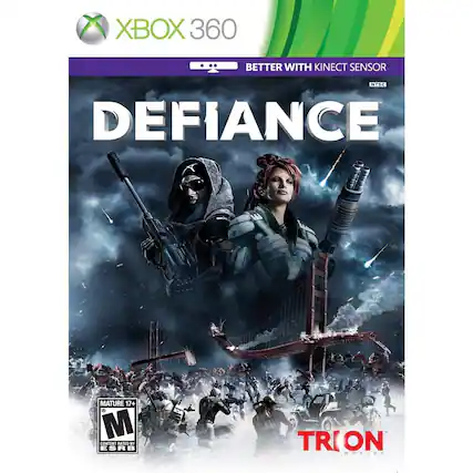 XBOX 360
BETTER WITH KINECT SENSOR
DEFIANCE
MATURE 17+
CONTENT RATED BY ESRB
TRON WORLDS
NTSC - M (Mature 17+)