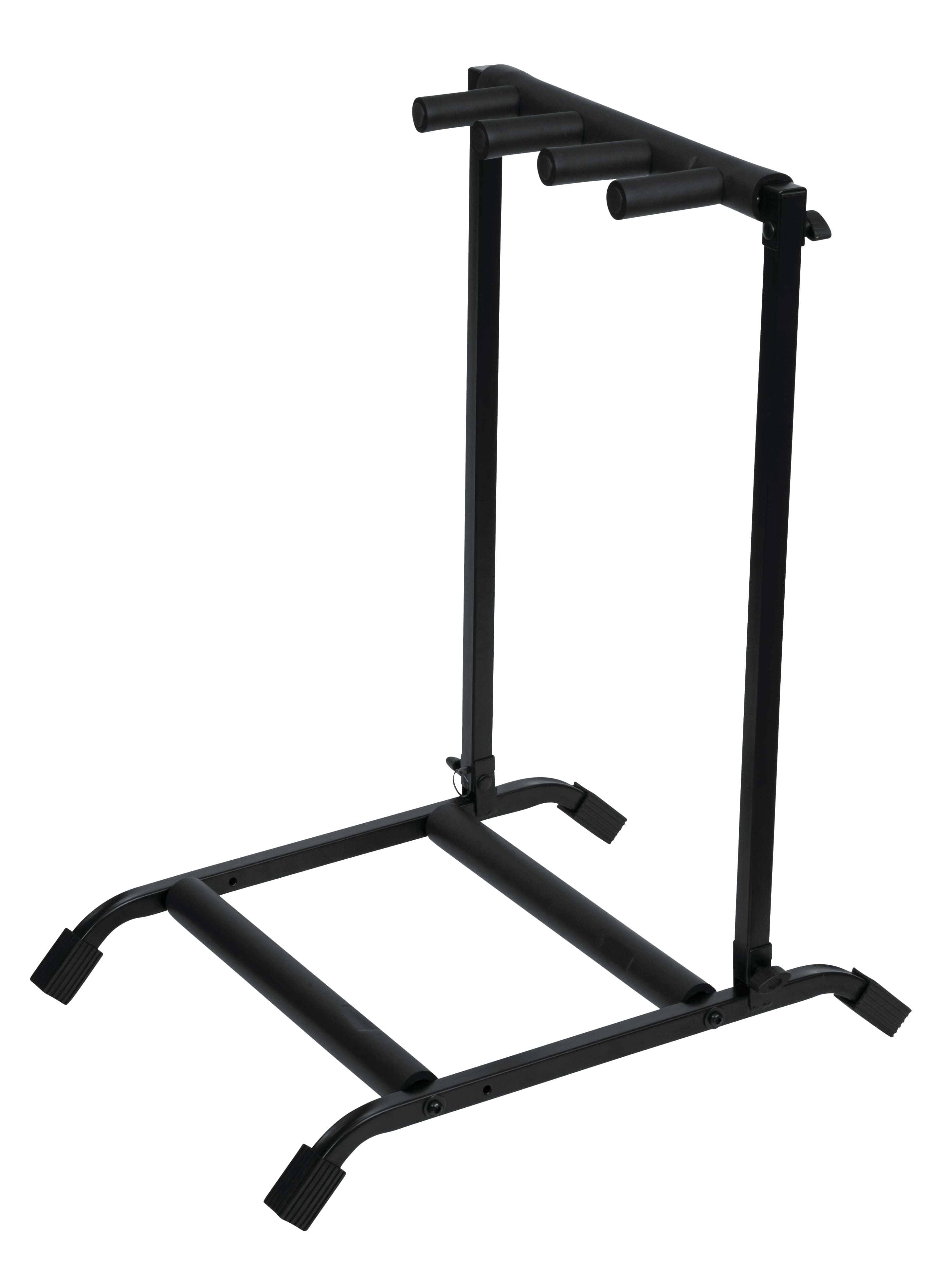 Gator - Rok-It Collapsible, Folding Guitar Rack Designed to Hold 3x Electric or Acoustic Guitars, with Foam Padded Support