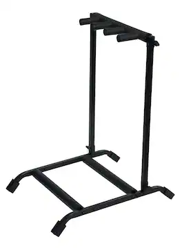 Gator - Rok-It Collapsible, Folding Guitar Rack Designed to Hold 3x Electric or Acoustic Guitars, with Foam Padded Support