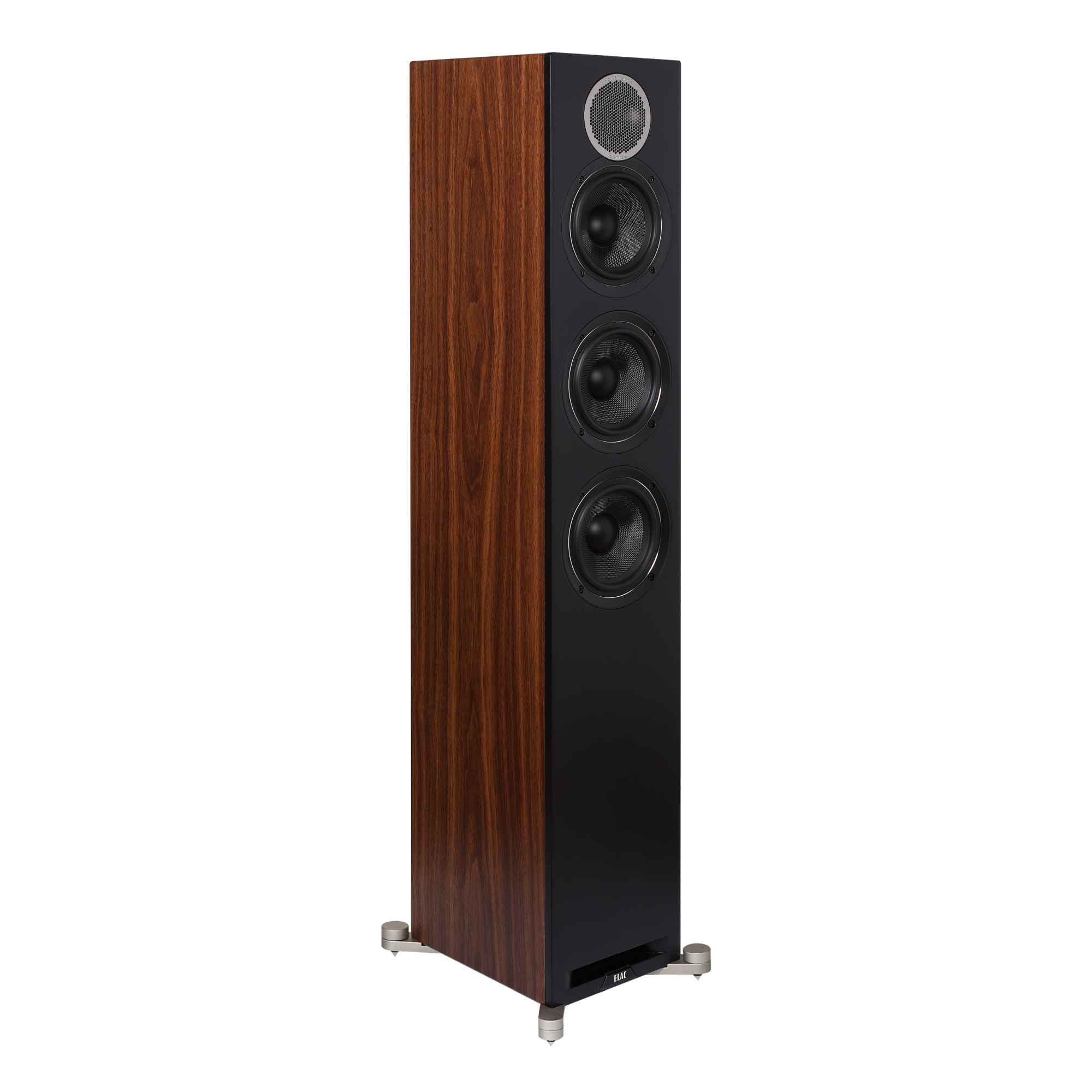 Alt View 2. ELAC - Elac DFR52-BK - Debut Reference 5.25" Floor Speaker - Black, Sold Individually - Black/Gray.