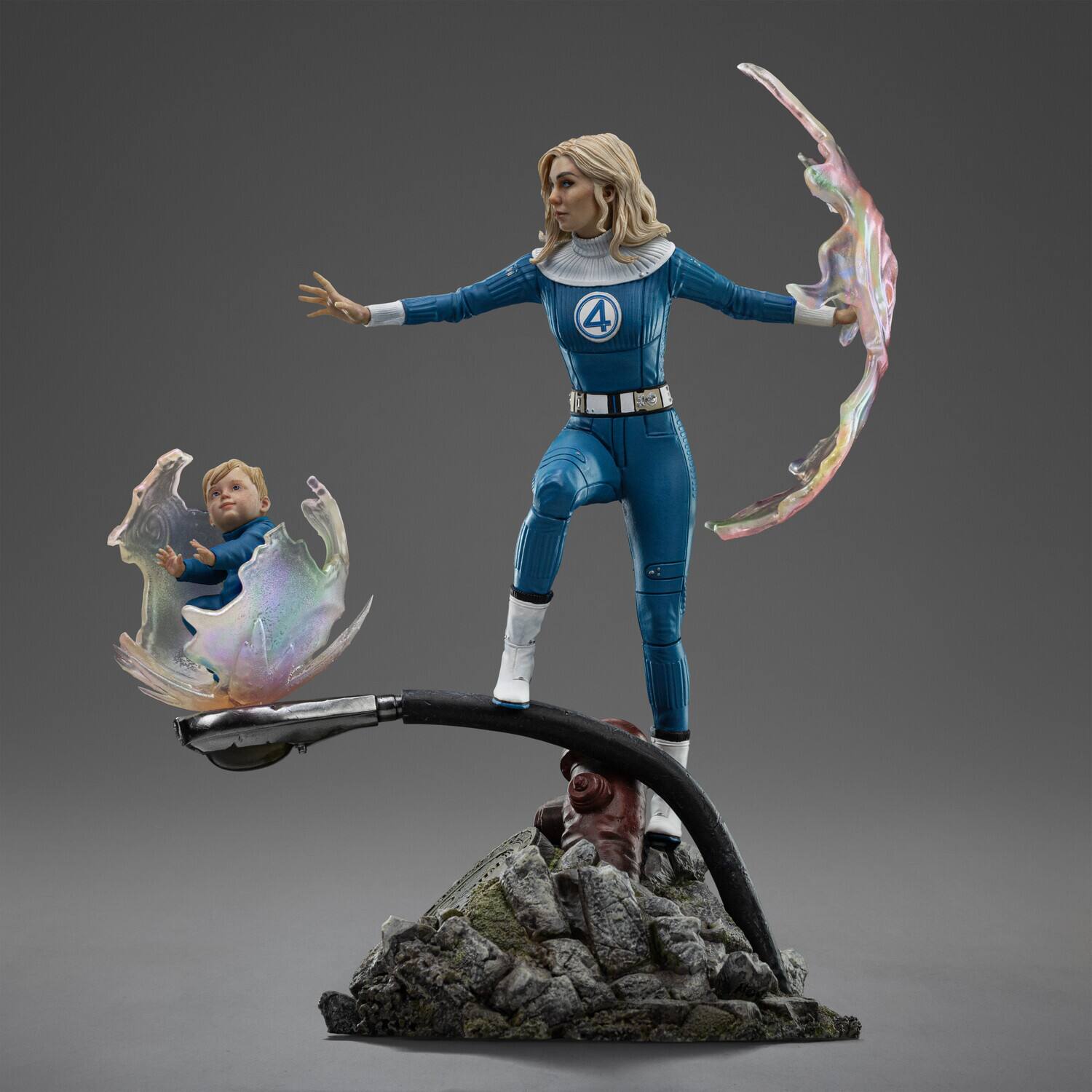 Alt View 1. Iron Studios - Iron Studios - The Fantastic Four: First Steps - Invisible Woman Statue   - Collectibles - Multicolor.