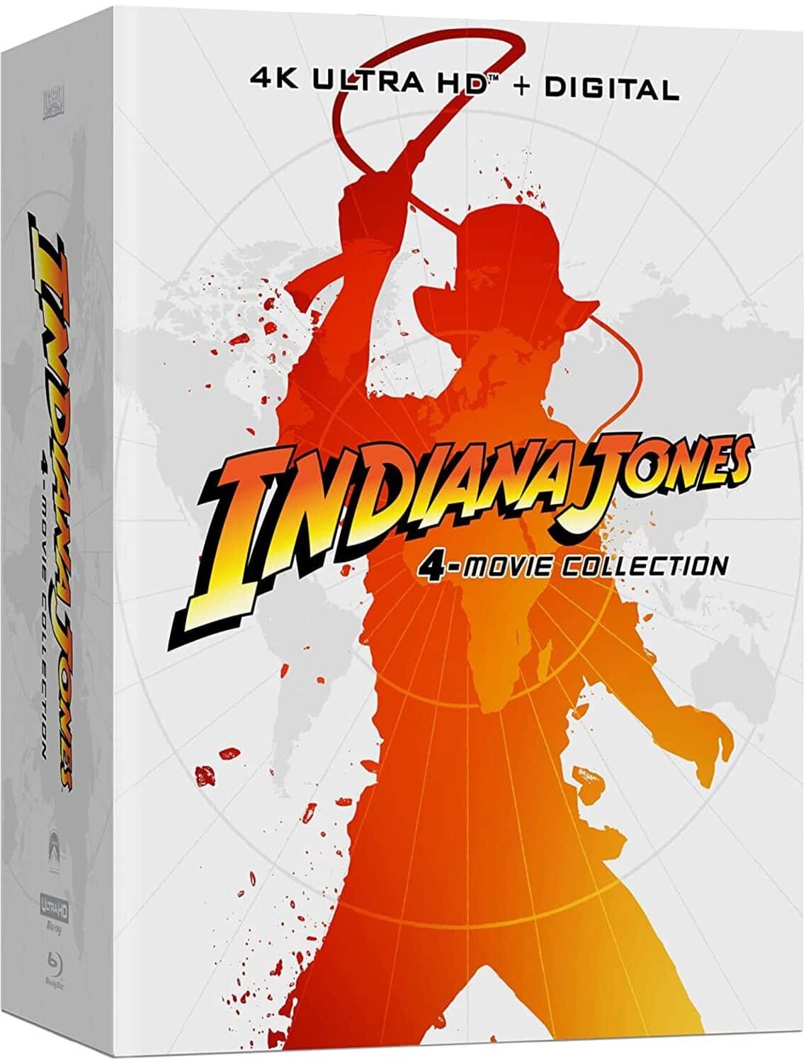 Front. Indiana Jones: 4-Movie Collection (Steelbook)   - 4K Blu-Ray.