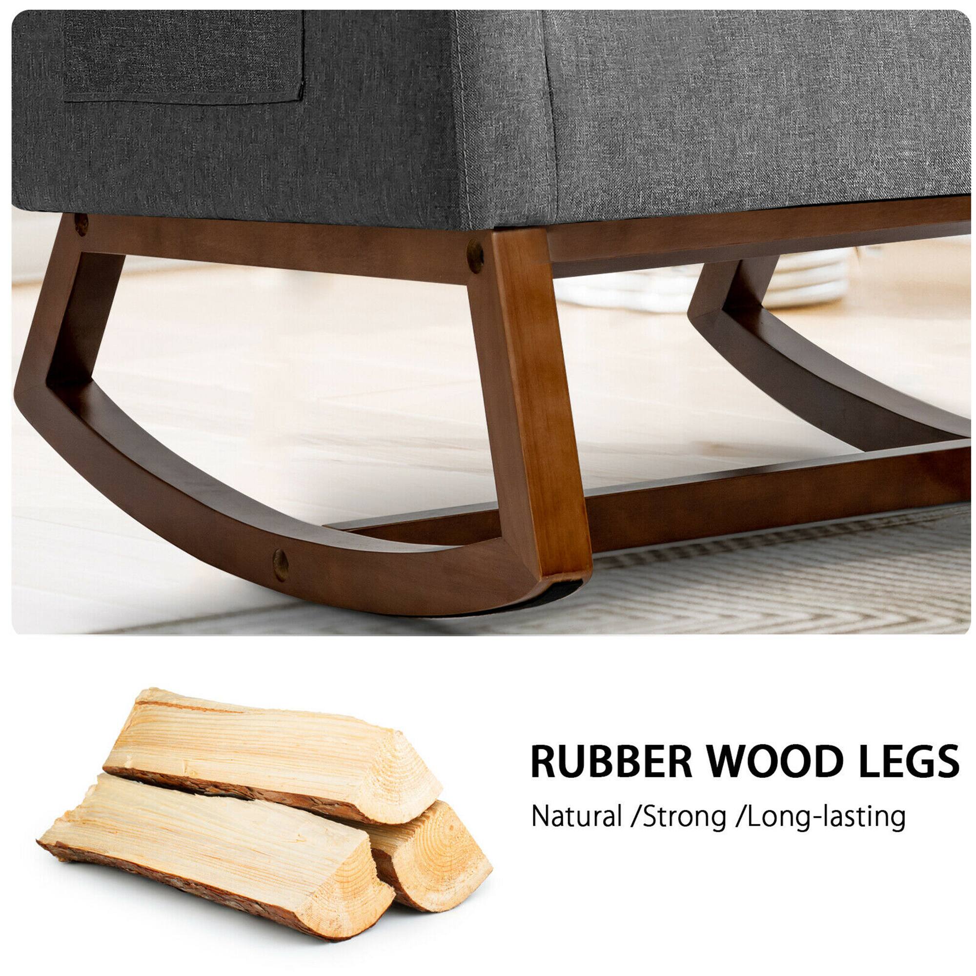 RUBBER WOOD LEGS  
Natural / Strong / Long-lasting