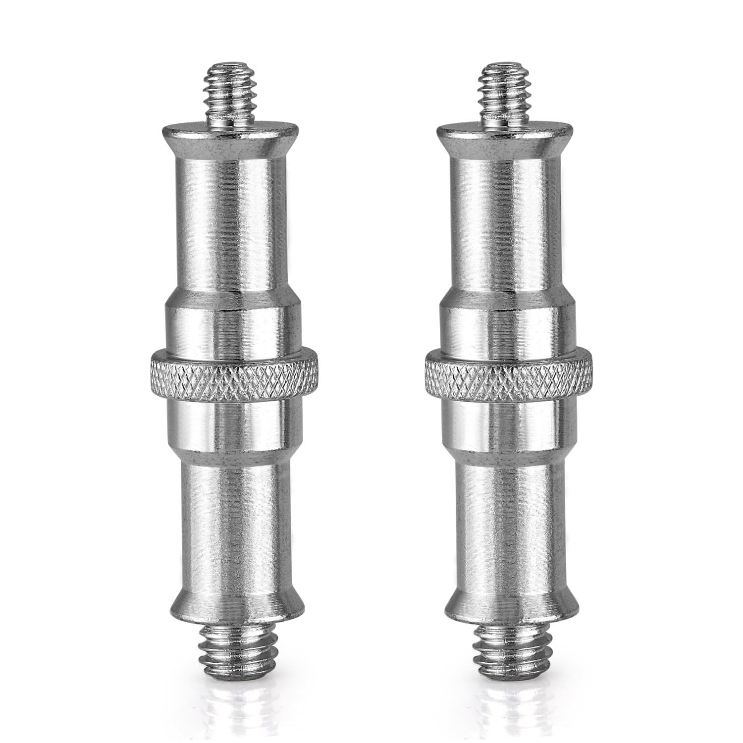 Neewer - 2-Pack 1/4" to 3/8" Metal Screw Adapters, for Light Stands, ST24