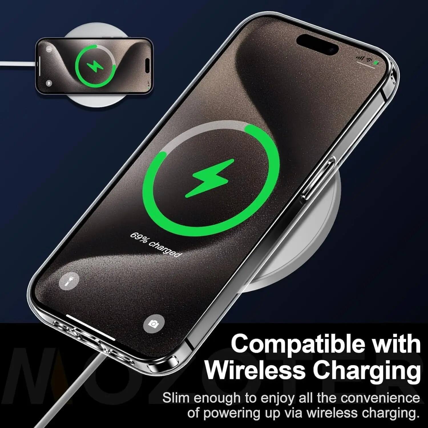 X o 69% charged

Compatible with Wireless Charging

Slim enough to enjoy all the convenience of powering up via wireless charging.