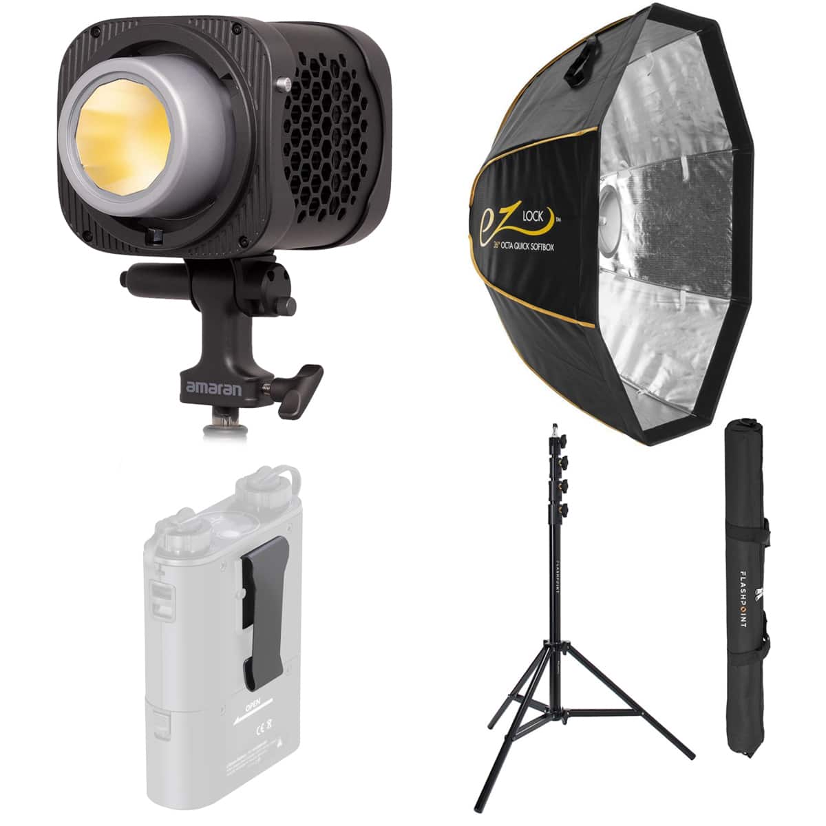 Amaran - Halo 300x 305W Bi-Color COB LED Light, Bundle with Softbox and Stand price history on PriceWatchPro