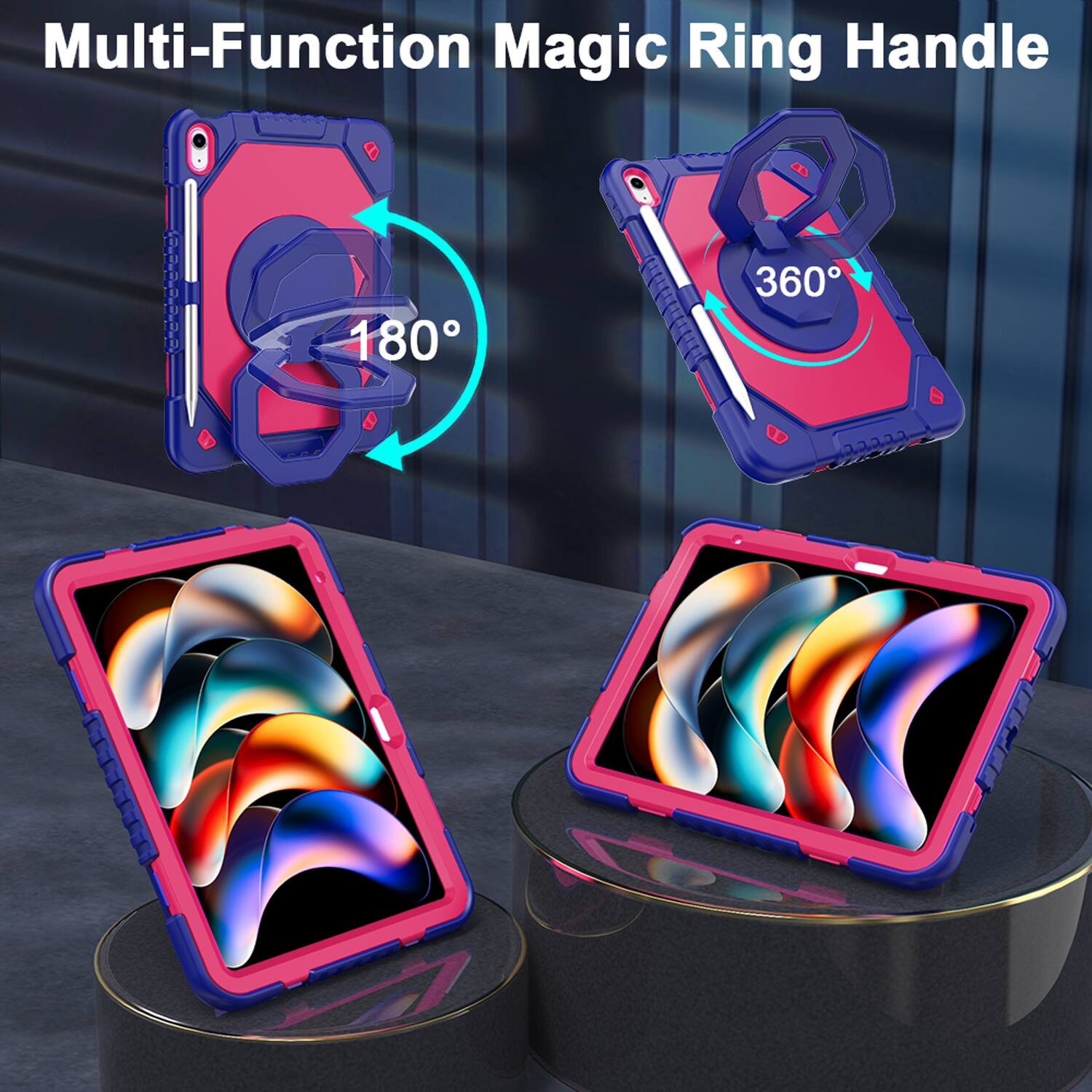 Multi-Function Magic Ring Handle

180°

360°