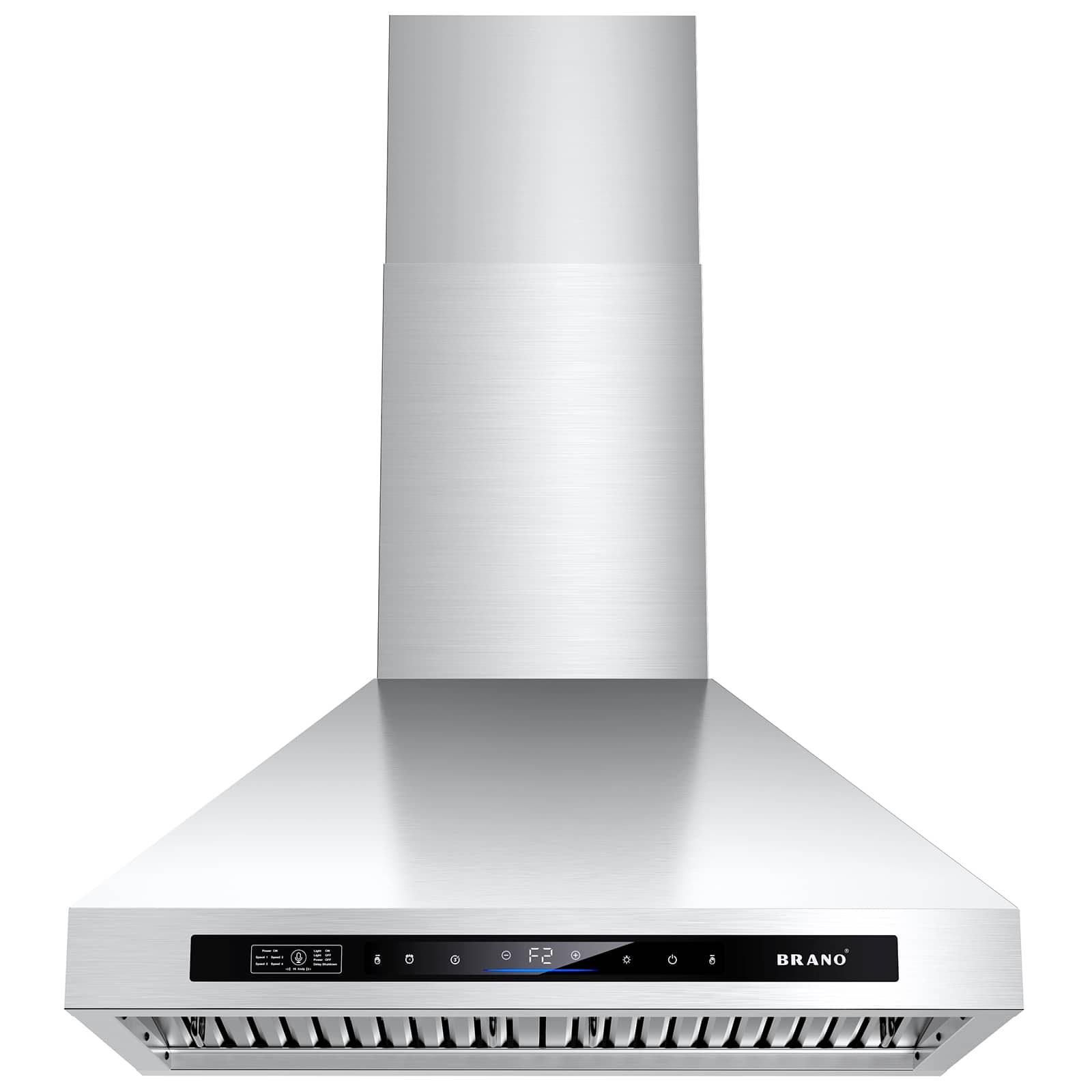 Brano - 36 inches - Convertible - Wall Range Hood - sliver