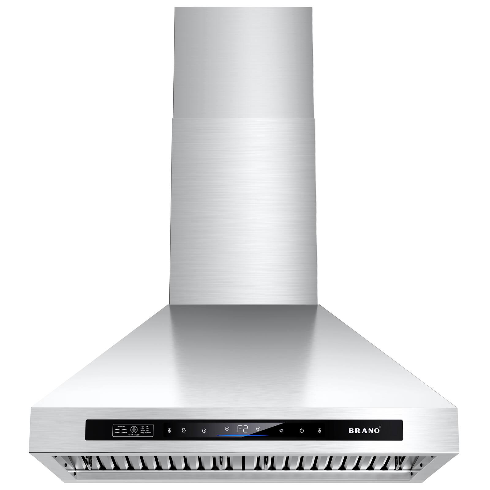 Brano - 36 inches - Convertible - Wall Range Hood - sliver