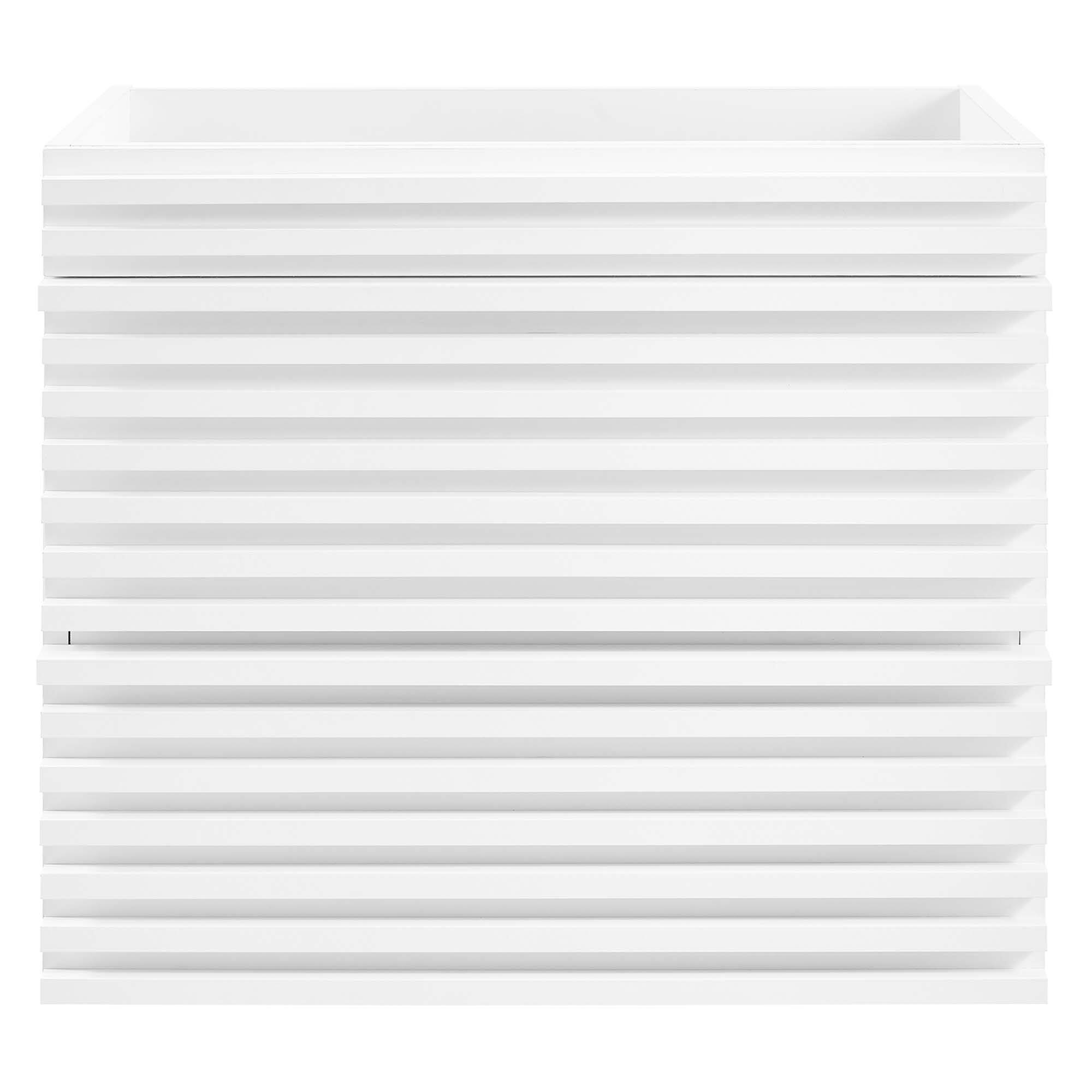 Alt View 3. Modway - Render Wall-Mount Bathroom Cabinet Basin Not Included by Modway - White.