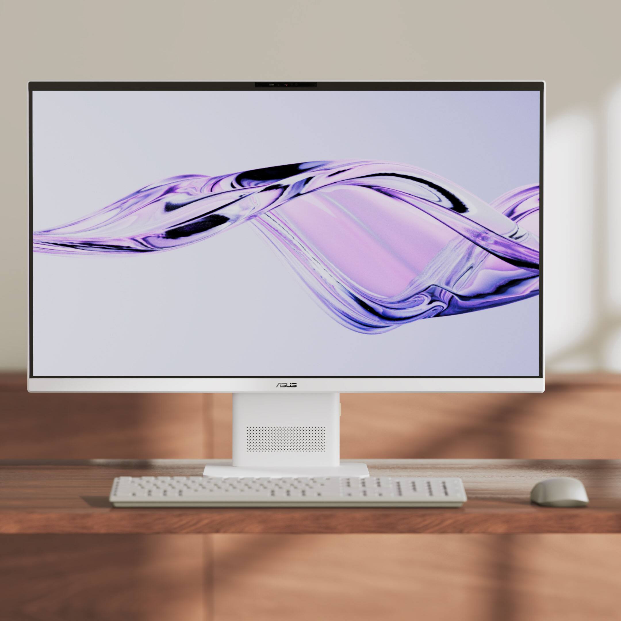 Alt View 5. ASUS - VM471 27" Full HD Touch-Screen All-in-One - Copilot+ PC - Snapdragon X - 16GB RAM - 1TB SSD - White.