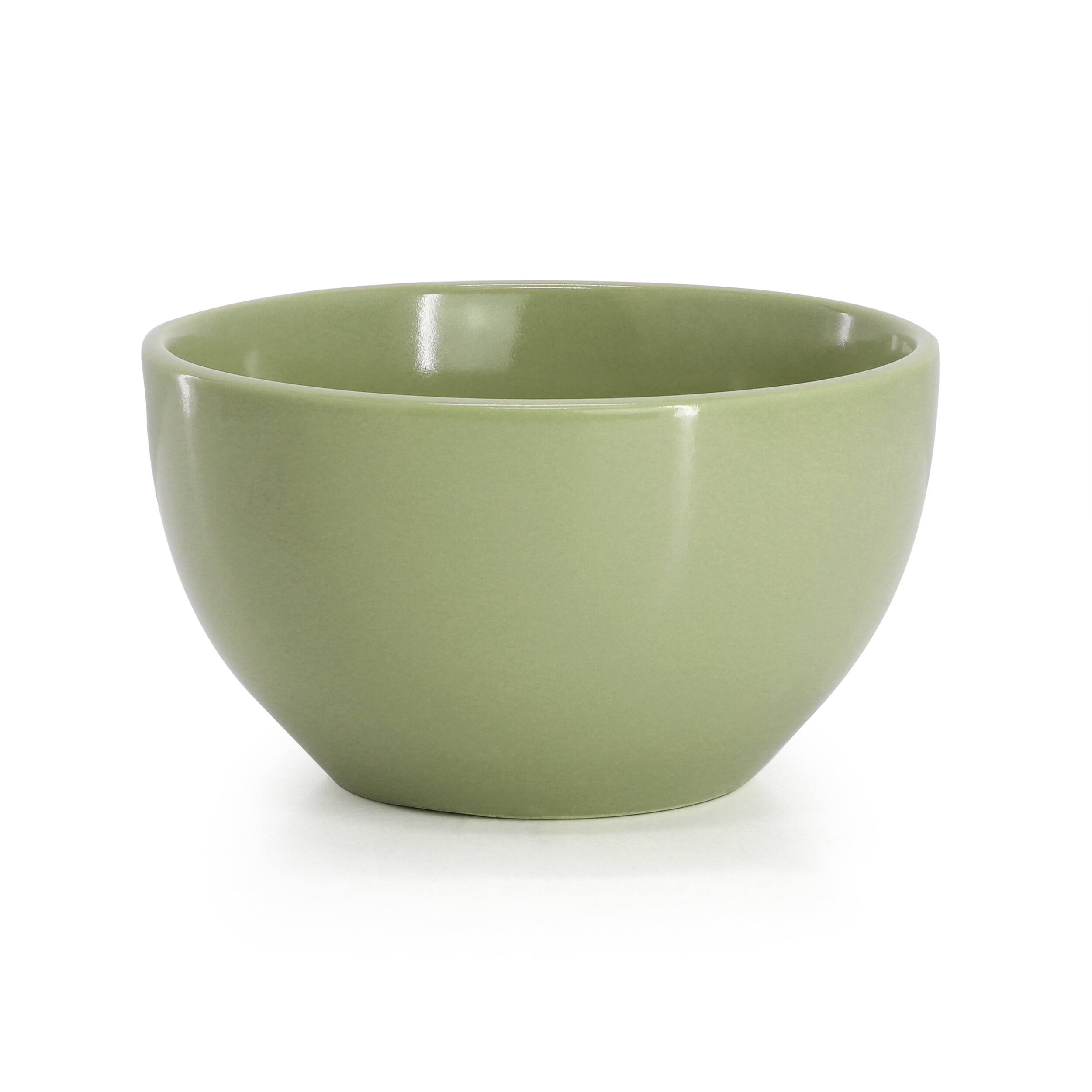Alt View 3. Gibson - Gibson Home Everyday Plus 12 Piece Stoneware Dinnerware Set in Sage Green - Sage Green.