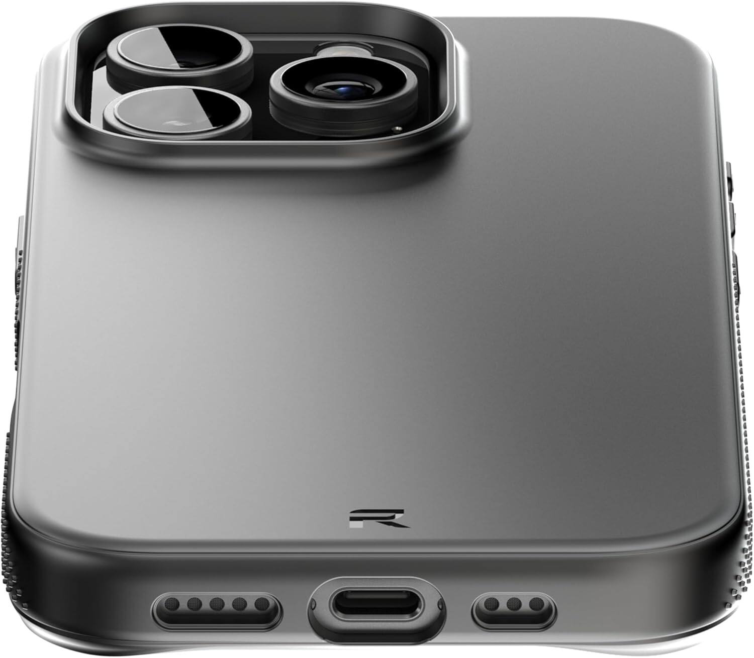 Back. Rebel - Rebel - Air ² Series Case For Apple iPhone 16 Pro - Black - Black.